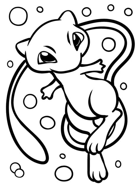 Mew Coloring Pages